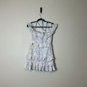 Lovers + Friends Poppy‎ Mini Dress in Brooklyn Eyelet Size Small NWT thumbnail 4