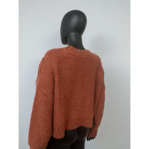 Urban Outfitters Faye Shimmer Fringe‎ Cable Knit Sweater Size M thumbnail 6