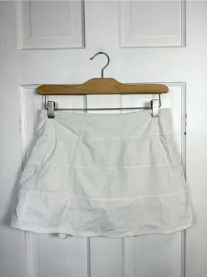 Lululemon Pace Rival Skirt (Tall) *4-way Stretch White W2527 Sz 6 thumbnail 5
