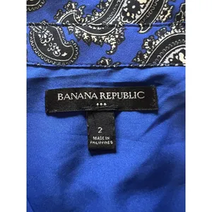 Banana Republic Dress Women Sz 2 Floral Fit & Flare Paisley Cottagecore‎ Peasant thumbnail 5