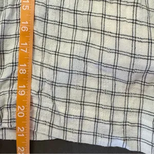 American eagle white black plaid jumpsuit sleeveless romper pants size XS thumbnail 13
