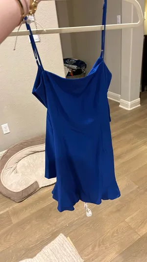 Lucy in the Sky Navy Ruffle Dress thumbnail 5