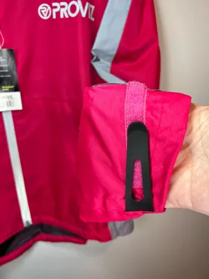 Proviz Nightrider Reflective Waterproof Cycling Jacket Red Pockets Bike NEW Sz 6 thumbnail 6