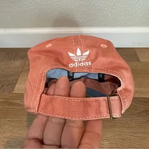 NWOT Adidas Women's Coral Embroidered Adjustable Baseball Cap Hat thumbnail 9