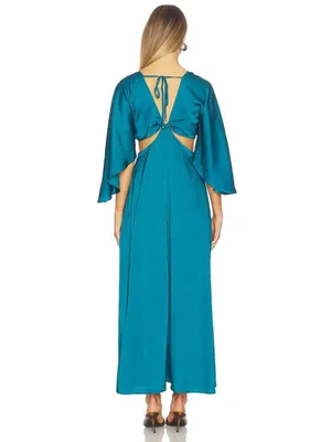 Boamar Avalon Cut Out Maxi Dress Emerald Womens Size Small thumbnail 3