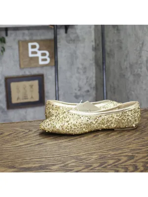 A New Day Womens Sammie Shoes Sequin Ballet Flats 94685489 Gold Yellow 9M thumbnail 7