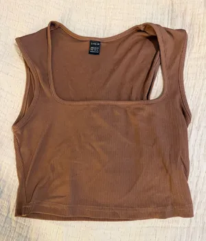 Shein Brown Crop Top thumbnail 1