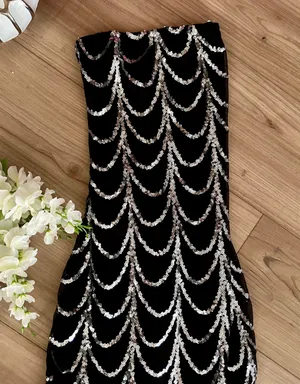 Boutique Mesh & Sequin Mermaid Dress thumbnail 2