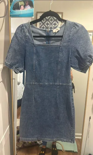 Denim Mini Dress thumbnail 4
