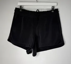 Athleta Black Tencel Modal Active Shorts Drawstring Waist size medium thumbnail 1
