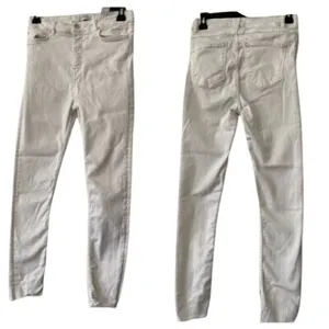Zara Skinny Jeans Women's High‎ Rise Stretch Denim Cream Size 4 thumbnail 2