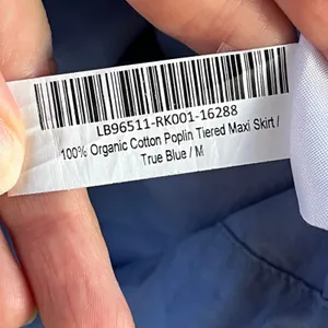 Quince 100% Organic Cotton Poplin Tiered Maxi Skirt True Blue Size M thumbnail 10