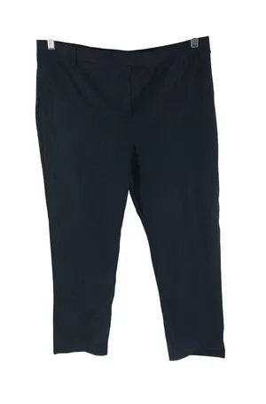 Quince Ultra-Stretch Ponte Straight-Leg Pants Black Pull On XL Petite thumbnail 1
