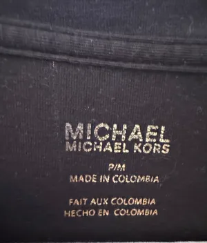 Michael Kors Black Tee with White MK Circle Logo thumbnail 2
