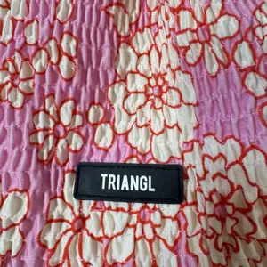 Triangl, Swimwear Floral Travel Bag Swim Pouch Packable Crinkle Pink Cream NEW thumbnail 3