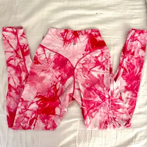 Balance athletica / vitality OG pant white hibiscus pink tie dye leggings size S thumbnail 4