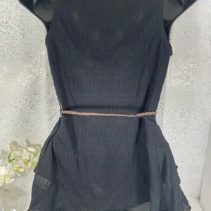 Belle du Jour Black Sweater Vest with Rope Belt thumbnail 12