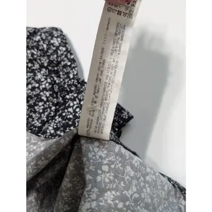 ZARA Printed Poplin Dress Long Sleeve Mini Mock Neck Womens Small Tunic TikTok thumbnail 7