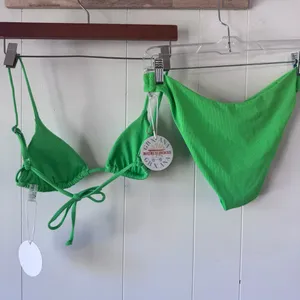 Grey Bandit x Ana Neon Green Ribbed Bikini Set M thumbnail 8