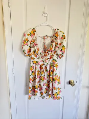 For Love & Lemons Emma Floral Mini Dress thumbnail 6