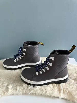 Dr. Martens Women’s Combs Tech Ripstop Gunmetal Gray Combat Boots thumbnail 3