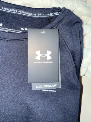 NWT Under Armour ColdGear Women's Long-Sleeve Training Tee — Charcoal Black thumbnail 7