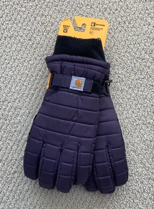 NEW Carhartt Waterproof Insulated Quilted Knit Cuff Glove Women’s Medium NWT thumbnail 1