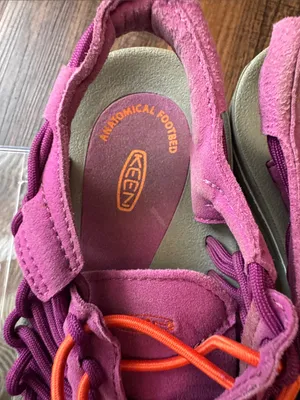 Keen Woven Sport Sandals in Pink and Orange thumbnail 2