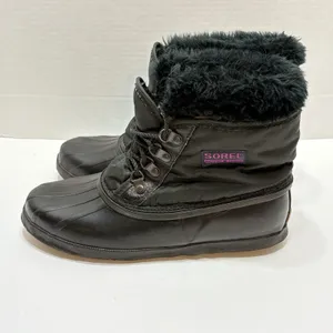 Vintage Sorel Kaufman Duck Boots Womens 10 Winter Rain Snow Ankle Lace Up thumbnail 6
