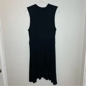 MAURICE’S Mockneck Ribbed Fitted Waist Black Sleeveless Dress Size XL thumbnail 6