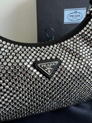 Prada NWT  Crystal Re Edition 2000 Bag In Black thumbnail 5
