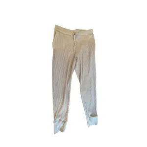 Haven Well Within Rib Knit Jogger Pants Small Blue Lounge Travel Quiet Luxury thumbnail 5