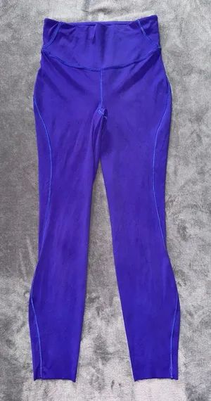 LULULEMON Wunder Under Purple Leggings Yoga‎ Athletic Pants Ankle Size 4 thumbnail 1