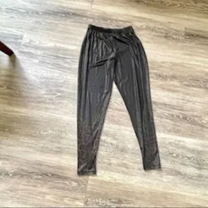 Steve Madden black leopard print joggers thumbnail 3