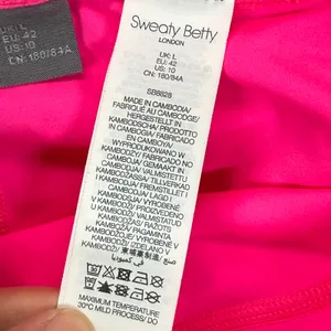 Sweaty Betty Running Shorts‎ Lightweight Hot Pink Athletic Gym Size 10 thumbnail 7