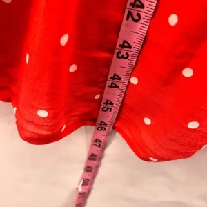 Old Navy Polka Dot Wrap Dress‎ Red Large thumbnail 16
