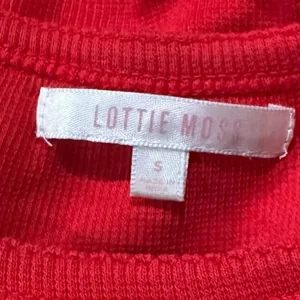 Pacsun Lottie Moss Red Cropped Tee Shirt Women’s Small thumbnail 2