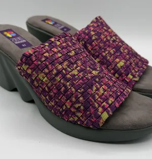 Zee Alexis Woven Platform Wedge Slide Sandals Womens EU 41 US 10 Multicolor thumbnail 1