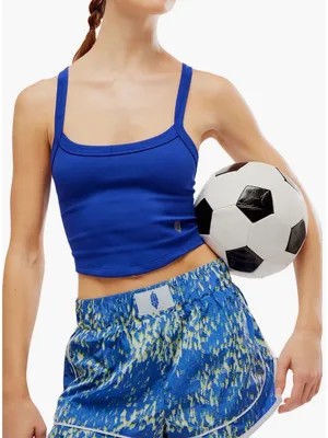 FP Movement by Free People Varsity Blue Printed Shorts Sz XS thumbnail 2