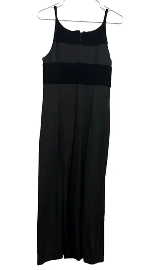 Jazz II Formal Black Velvet Accent Slit Front Sleeveless Maxi Gown Dress Size 10 thumbnail 13