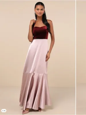 LULUS Sexy Prom Wedding Bridesmaid Sexy Elegant Sophisticated Flowy Maxi thumbnail 3
