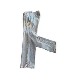 J. Jill Denim Straight Leg Embroidered Jeans size 12 thumbnail 2