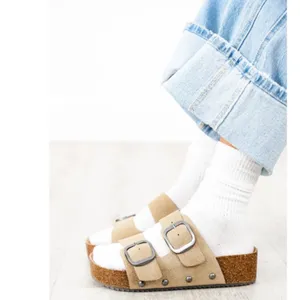 MIA Qianna‎ Double-Buckle Platform Sandals Slides B14A thumbnail 2
