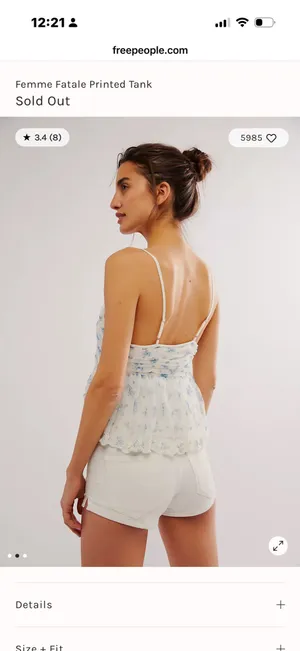 Free People Femme Fatale Tank Print thumbnail 2