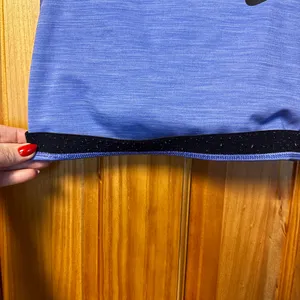 Nike Purple-Blue Racerback Sports Bra with Black Band thumbnail 5