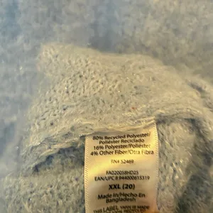 Free Assembly Blue Shimmer Mock Neck Sweater‎ Size XXL thumbnail 8