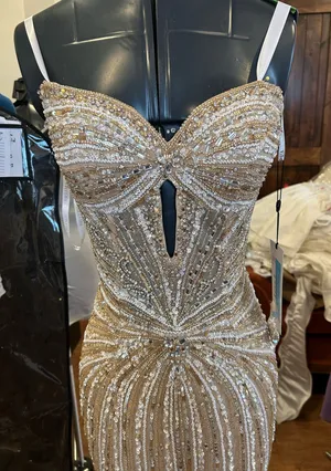 Amarra Prom Dress Gold Size 4 thumbnail 4