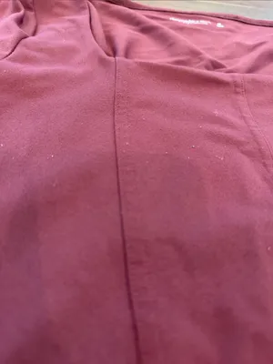 Abercrombie & Fitch Burgundy Soft A&F Long Sleeve Bodysuit Medium - C27-132 thumbnail 6