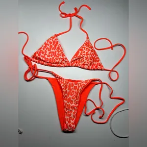 Source Unknown 🧡 Neon Leopard Print Bikini Set 🐆 thumbnail 3