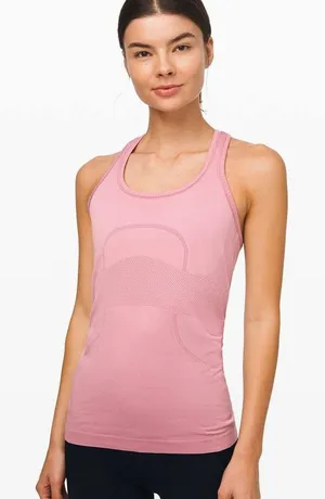Lululemon Swiftly Tech Racerback Tank Pink Taupe Size 8 Original Fit thumbnail 1